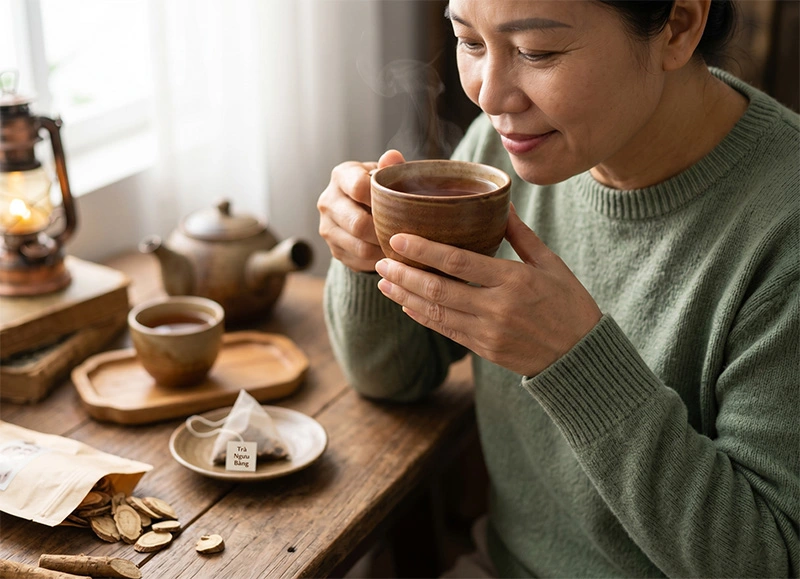 Uống Ngưu Bàng Hàng Ngày Có Tốt Không? Liều Dùng An Toàn Và 5 Dấu Hiệu Cần Dừng