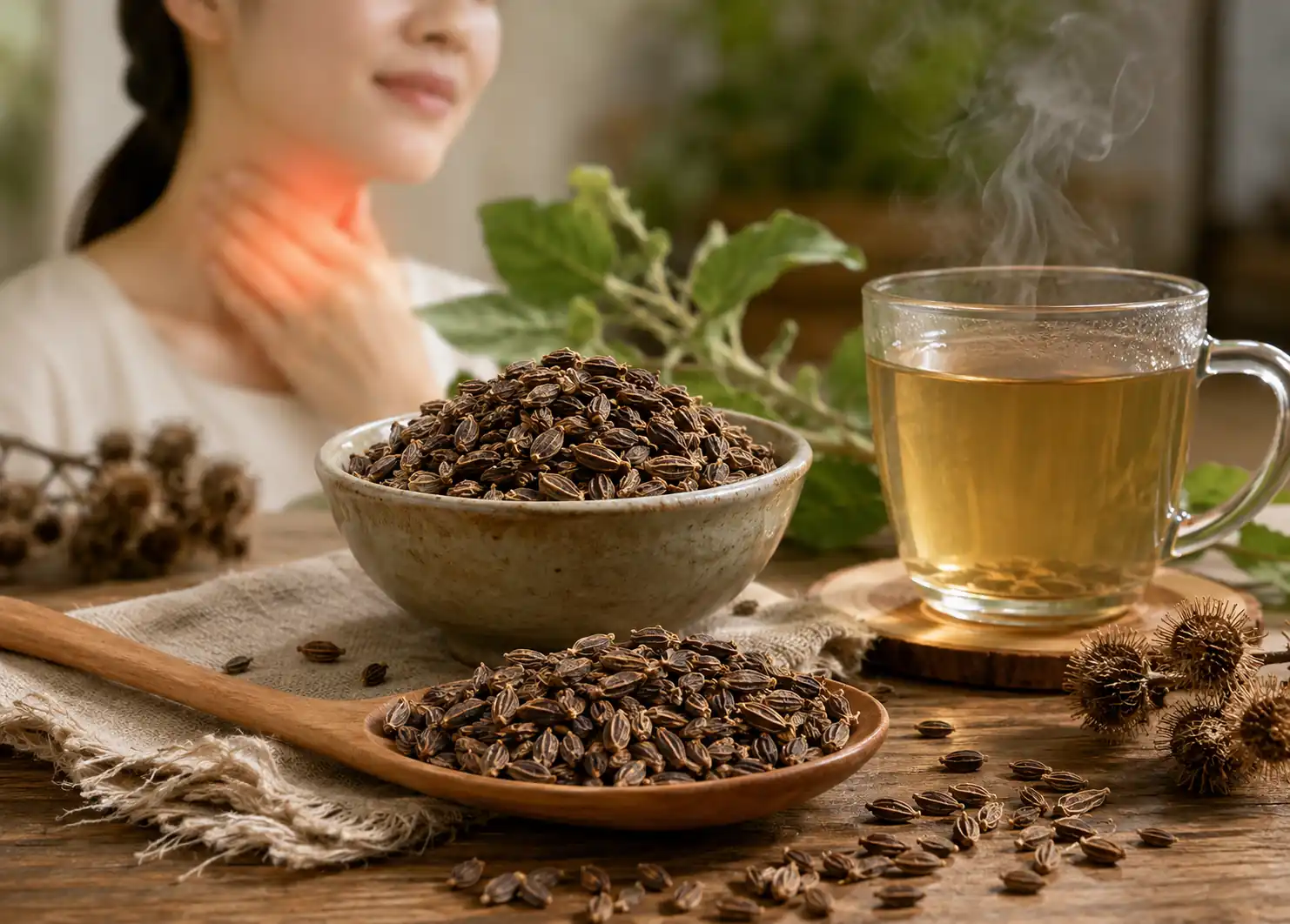 Ngưu Bàng Tử Trị Viêm Họng, Amidan Theo Đông Y — 5 Bài Thuốc Có Dẫn Chứng