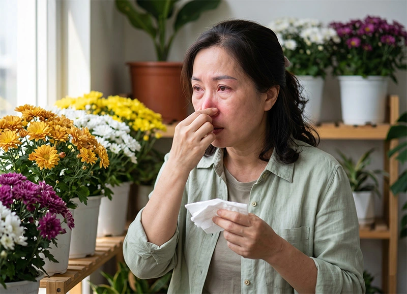 Người hay dị ứng với họ cúc nên thận trọng khi sử dụng ngưu bàng