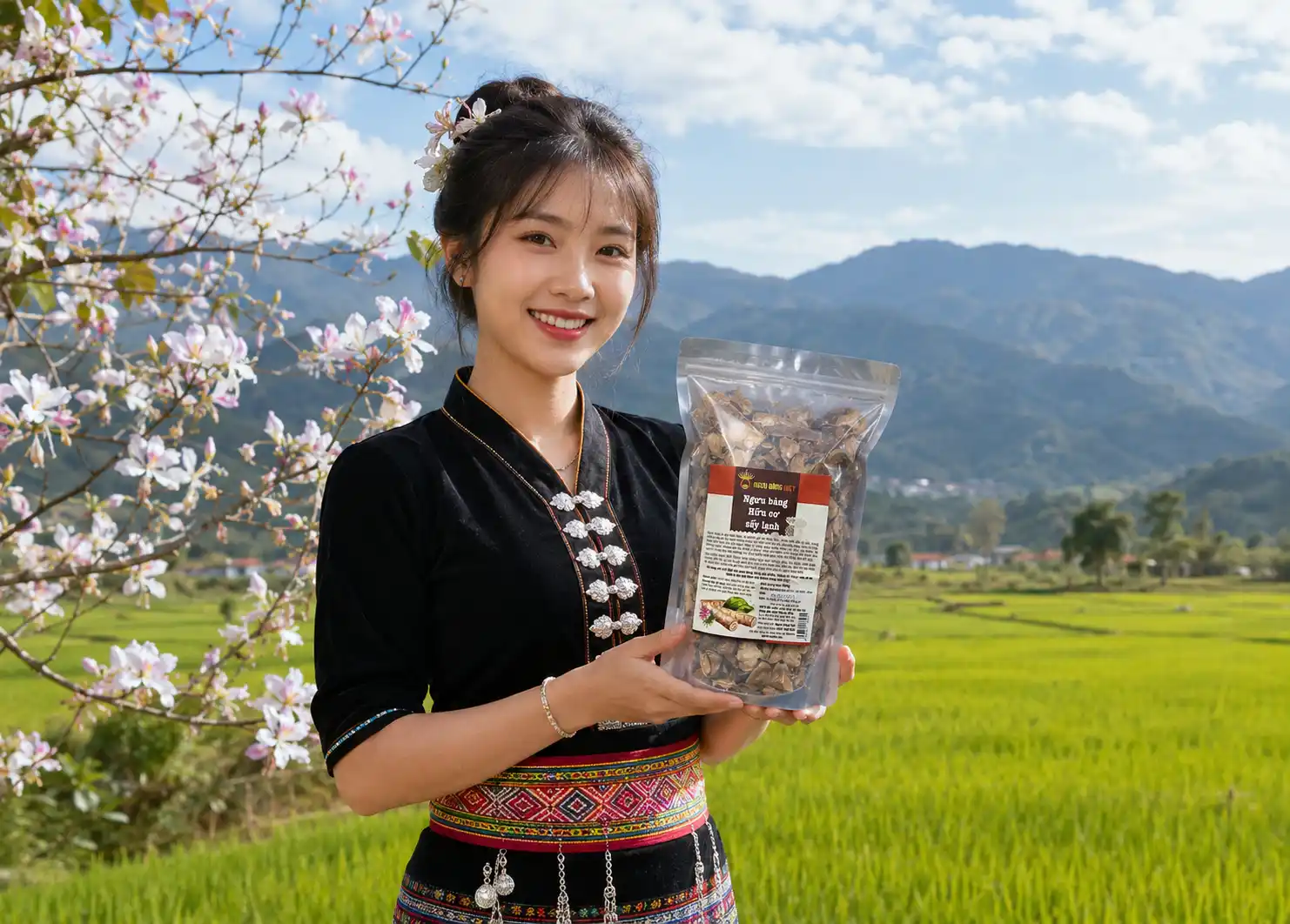 Cô gái Thái Điện Biên và sản phẩm ngưu bàng hữu cơ của Ngưu Bàng Việt
