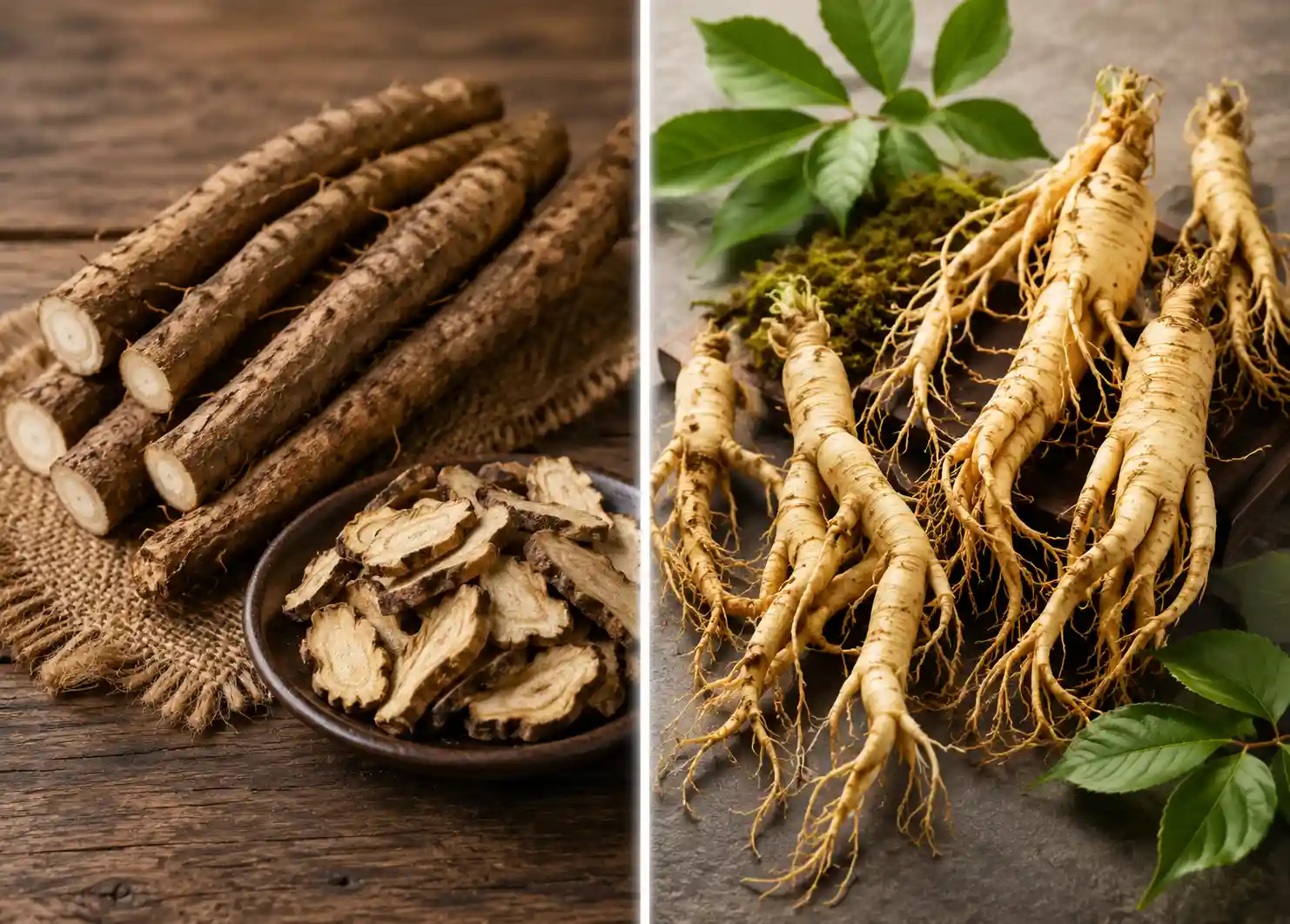 Sản phẩm sâm Lai Châu và ngưu bàng ít nhiều có sự tương đồng về hoạt chất và công dụng