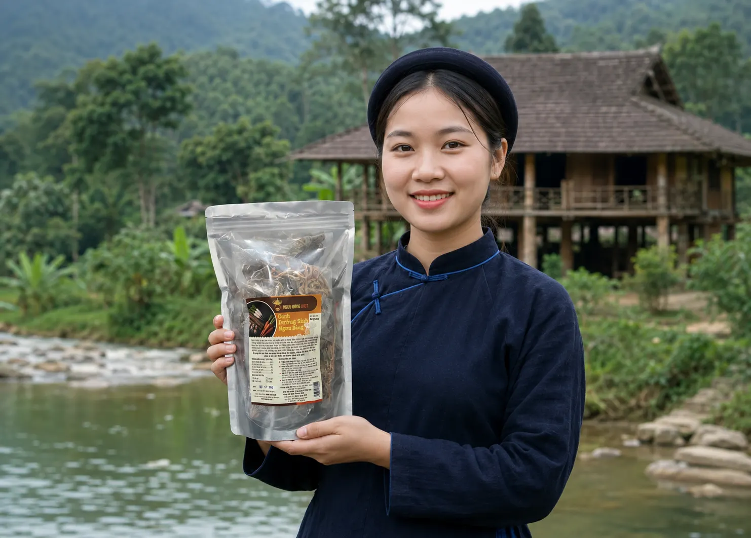 Cô gái người tày và sản phẩm ngưu bàng hữu cơ